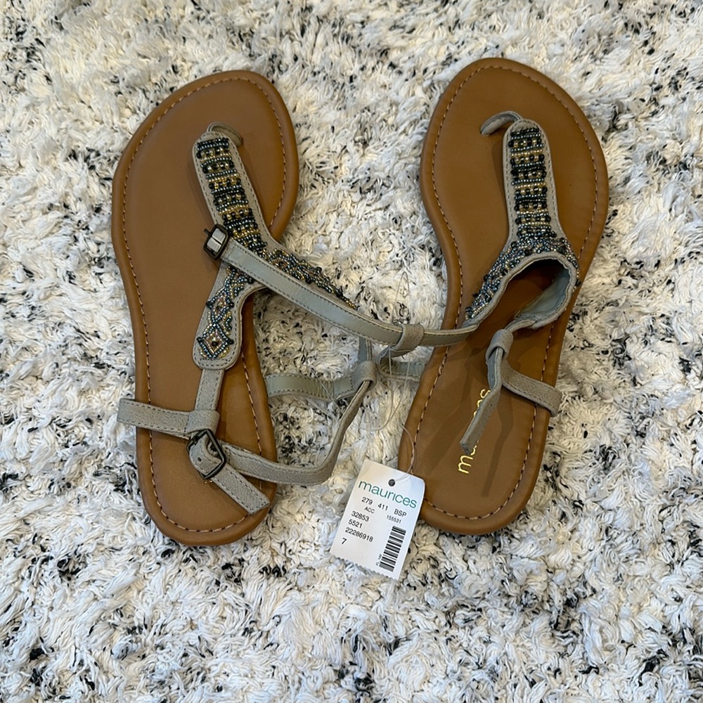 New sandals with tags
